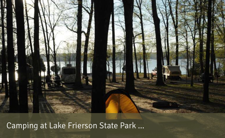 Camping at Lake Frierson State  Park